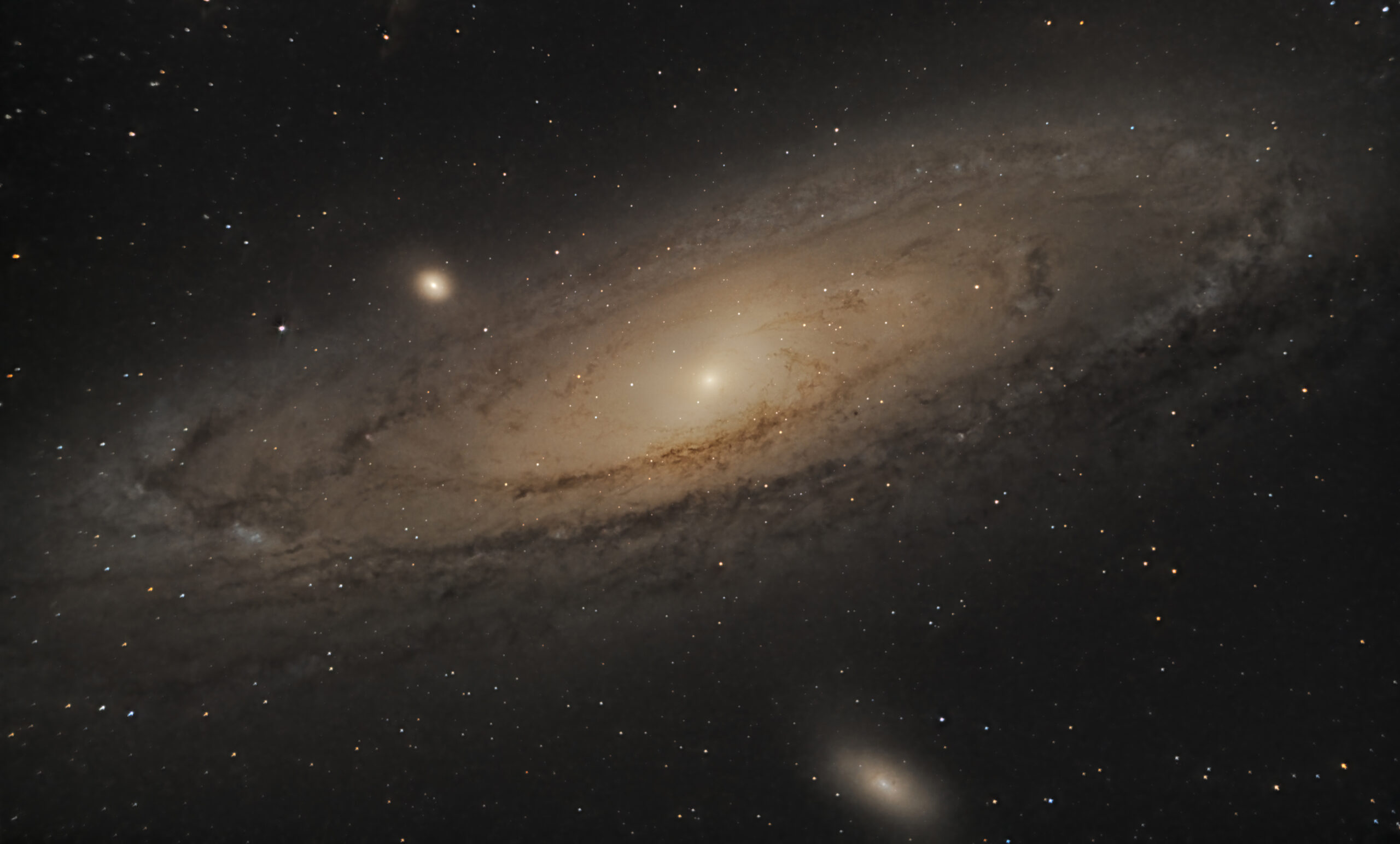 M31 Andromeda als HDR Bild mit 3h Belichtung