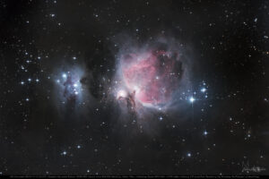 M42-Orionnebel + Running Man Nebula: 100 Minuten Belichtung (HDR)