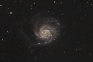 M101 Feuerradgalaxie visuell + IR Detailaufnahme
