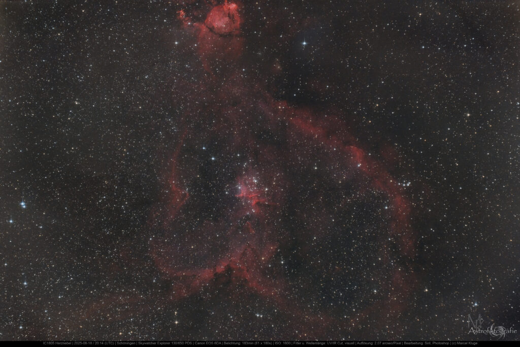 IC1805 Herznebel im Sternbild Kassiopeia | (c) Marcel Kluge