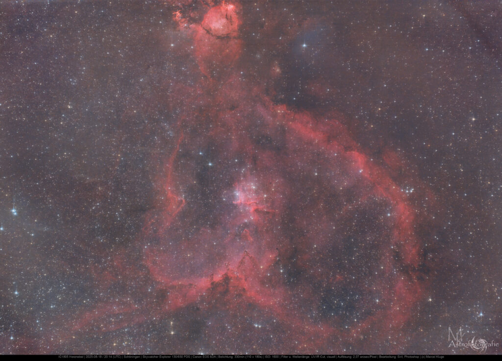 IC1805 Herznebel im Sternbild Kassiopeia | (c) Marcel Kluge
